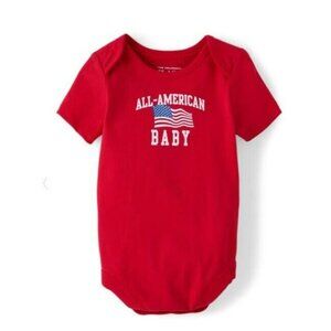 All American Baby Bodysuit - 4th of July - Red - Size 3-6 mo - NWT
